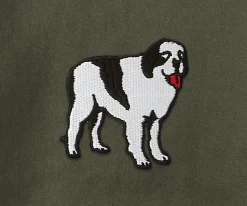 Big Dogs Medium-French Terry Fleece Embroidered Crew